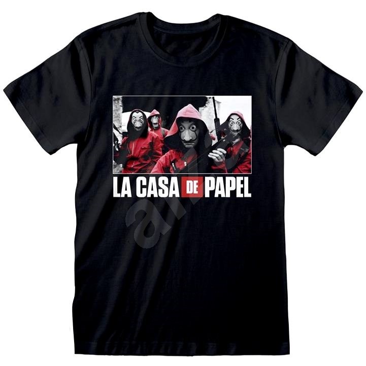 La Casa De Papel - Photo And Logo - tričko XXL - Tričko