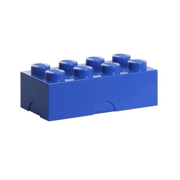 LEGO Box na svačinu 100 x 200 x 75 mm - modrý - Svačinový box
