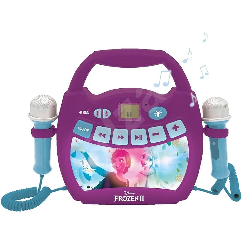 Lexibook Disney Frozen Světelný Bluetooth reproduktor s mikrofony a dobíjecí baterií - Hudební hračka