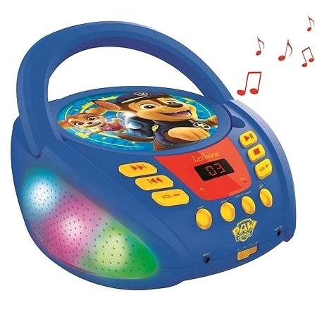 Lexibook Tlapková patrola Bluetooth CD přehrávač se světly - Hudební hračka