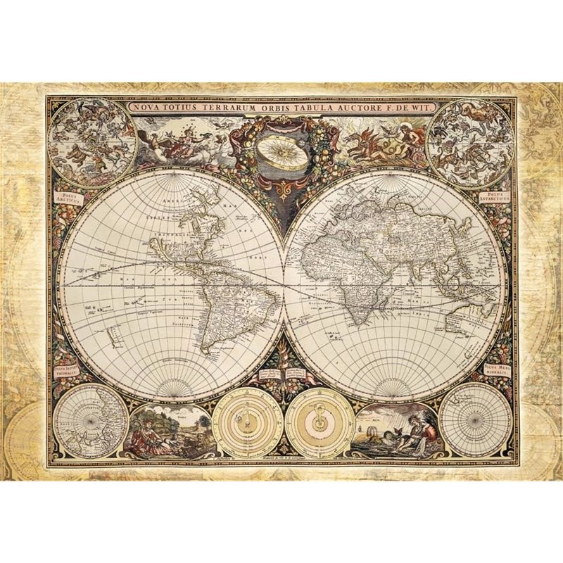 Schmidt Puzzle Historická mapa světa 2000 dílků - Puzzle