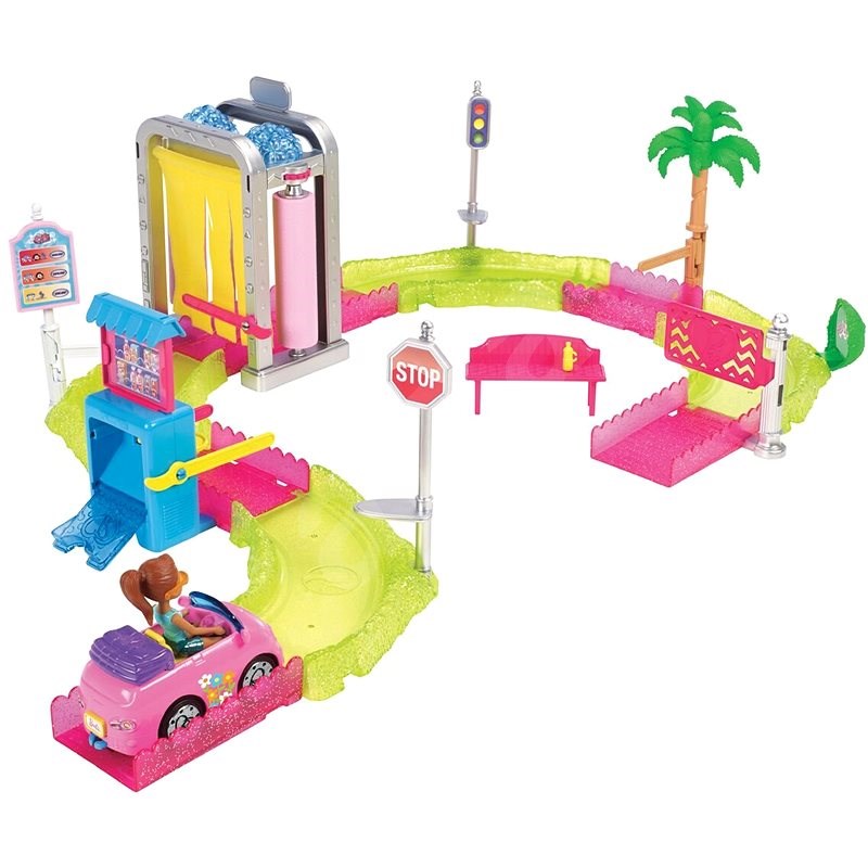 Barbie Mini vozomyčka herní set - Panenka