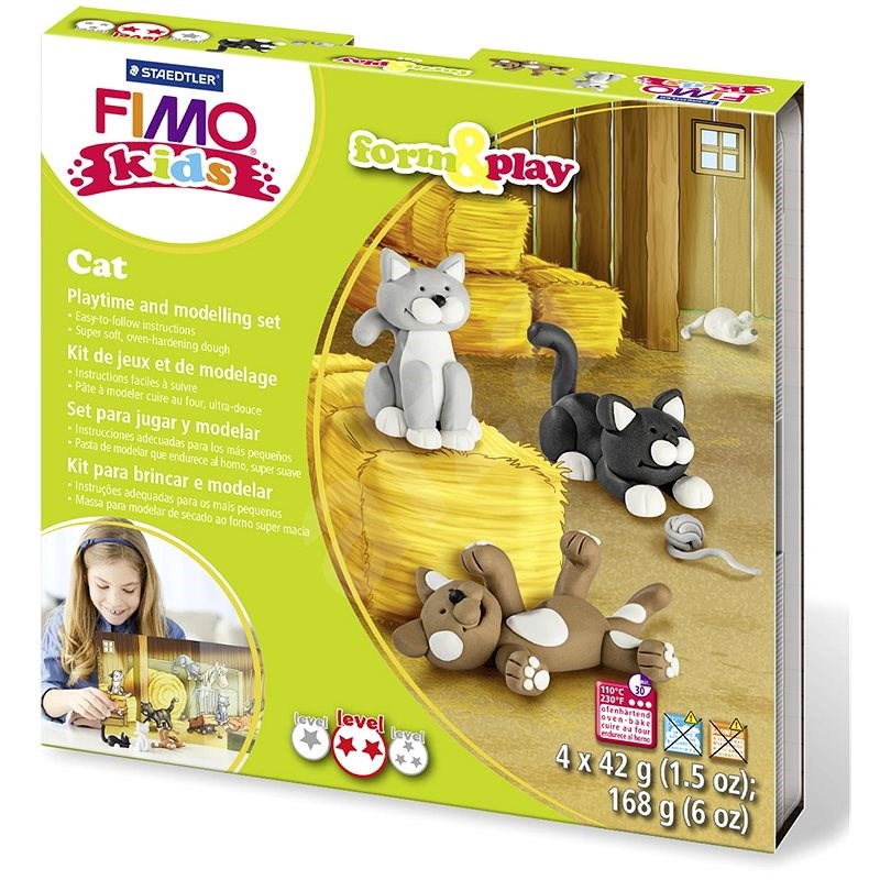 Fimo Kids Form & Play Kočky - Kreativní sada