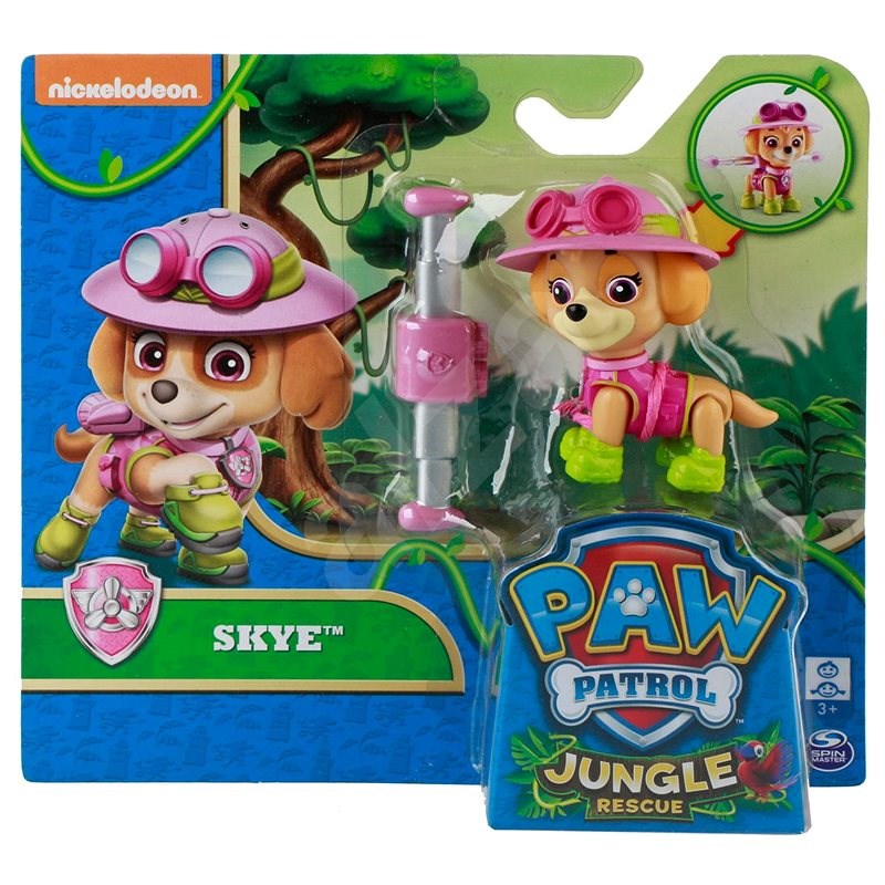Tlapková patrola Jungle Rescue Skye s batohem - Figurka
