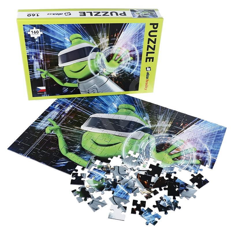 Alza Puzzle 160 dílků - Mimozemšťan Alza ve VR - Puzzle