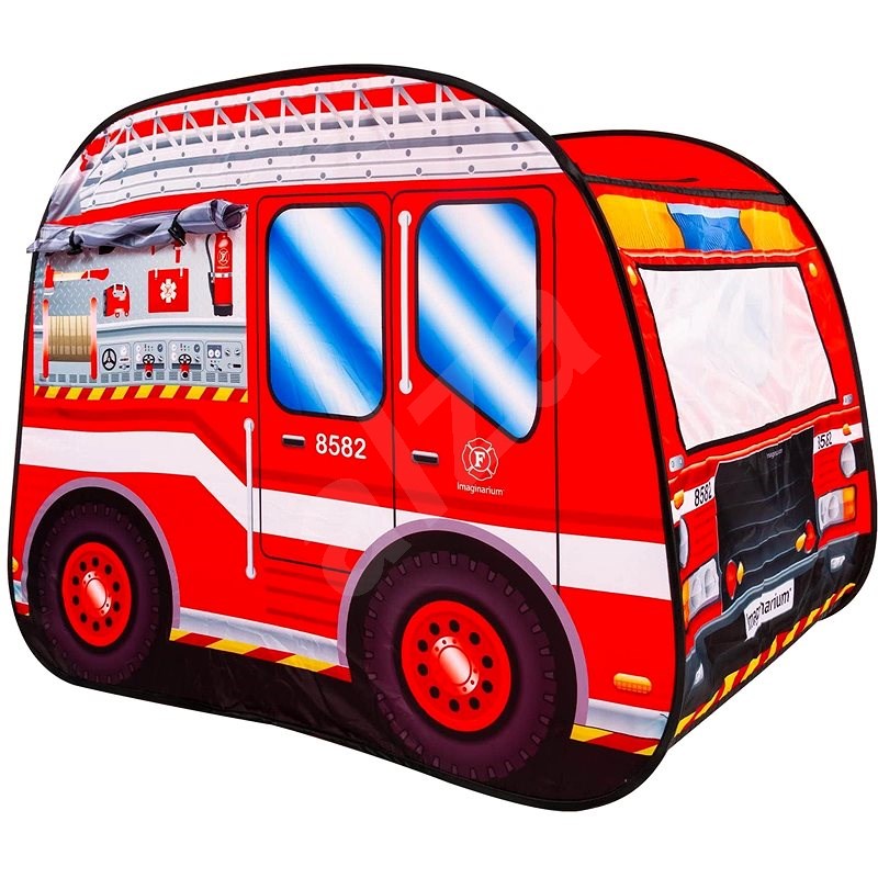 Imaginarium Látkové hasičské auto - Dětský stan