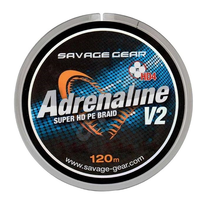 Savage Gear Šňůra HD4 Adrenaline V2 0,26mm 37,5lbs 17,1kg 120m Šedá - Šňůra