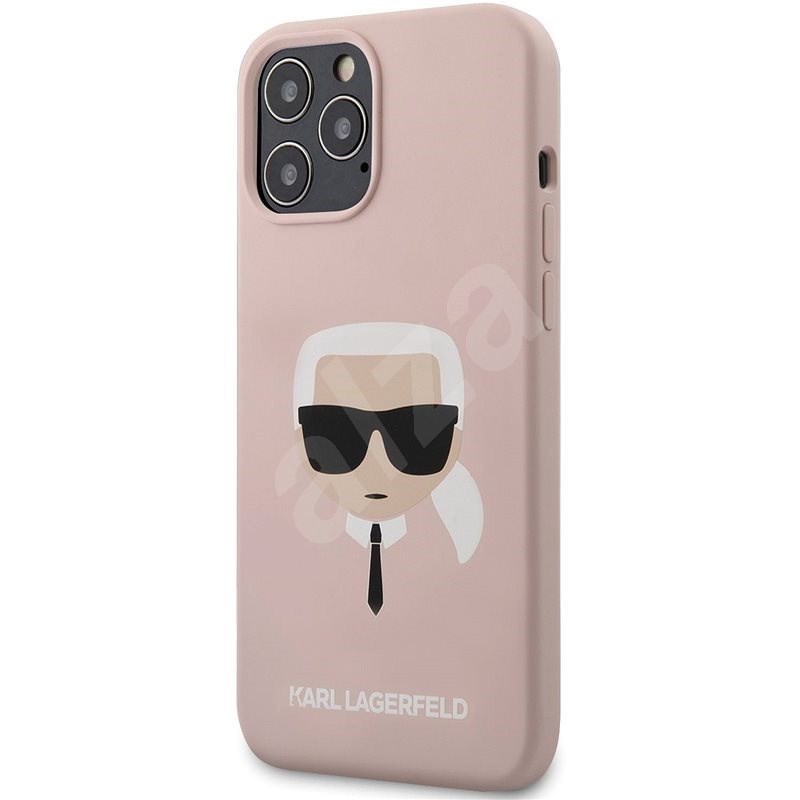 Karl Lagerfeld Head pro Apple iPhone 12 Pro Max Light Pink - Kryt na mobil