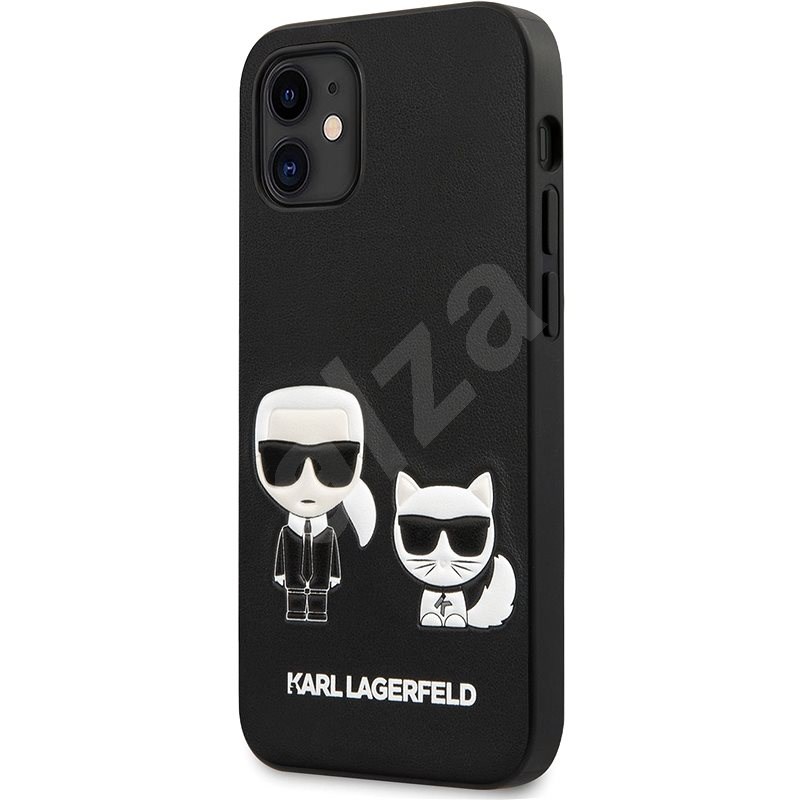 Karl Lagerfeld PU Karl &Choupette pro Apple iPhone 12 Mini Black - Kryt na mobil