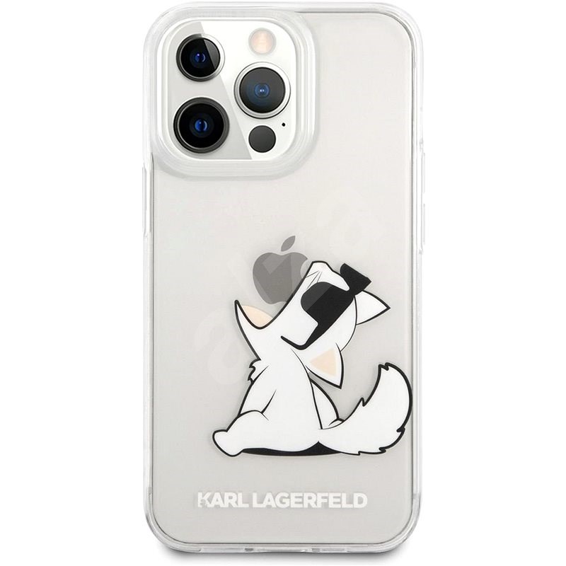 Karl Lagerfeld PC/TPU Choupette Eat Kryt pro Apple iPhone 13 Pro Max Transparent - Kryt na mobil