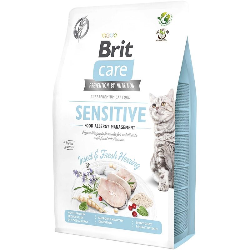 Brit Care Cat Grain-Free Insect. Food Allergy Management 2 kg - Granule pro kočky