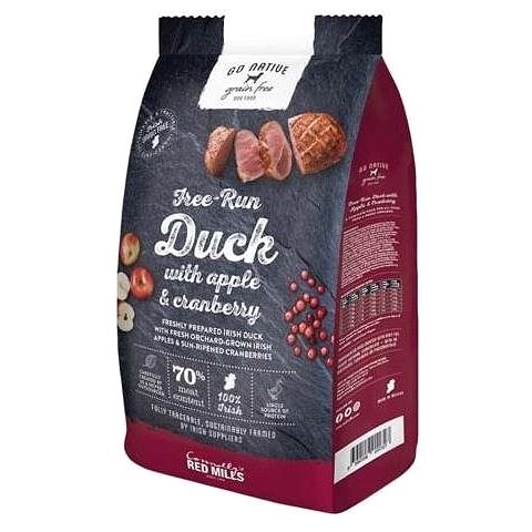 Go Native Duck with Apple and Cranberry 12kg - Granule pro psy