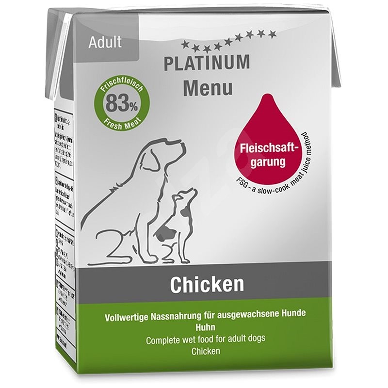 Platinum natural menu chicken kuře 375 g - Paštika pro psy