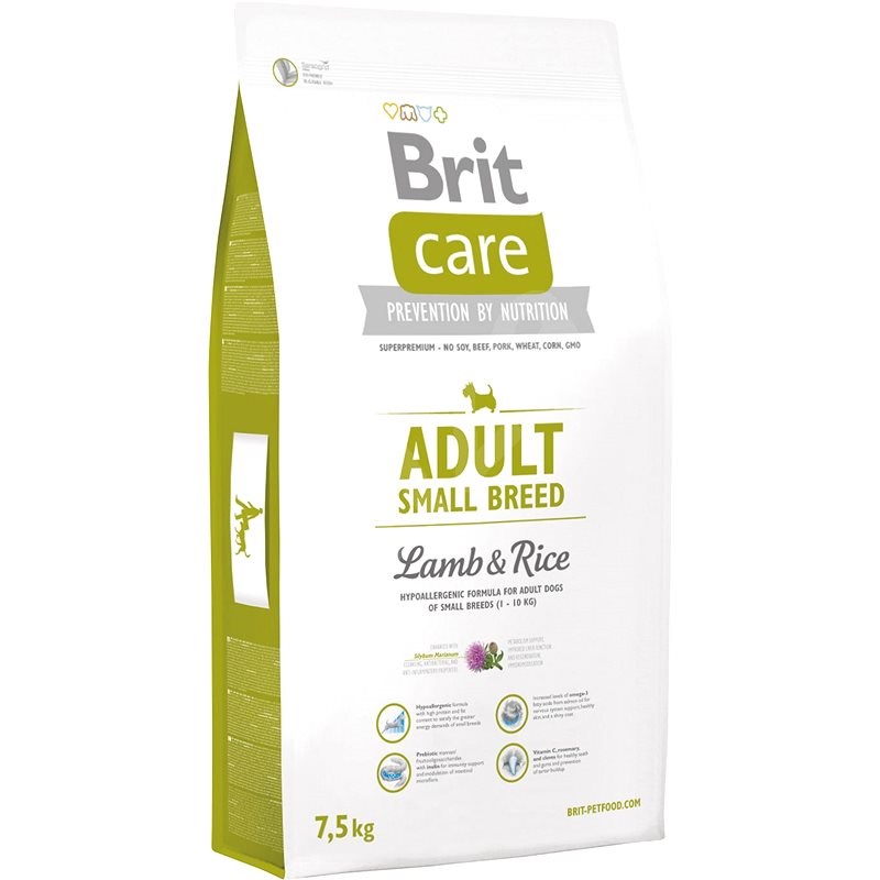 Brit Care Adult Small Breed Lamb & Rice 7,5 kg - Granule pro psy