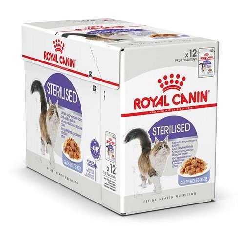 Royal Canin Sterilised Jelly 12 × 85 g - Kapsička pro kočky