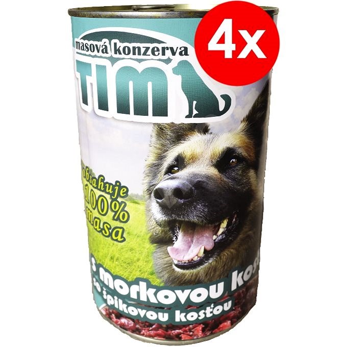 TIM 1200g with Marrow Bone, 4 pcs - Canned Dog Food