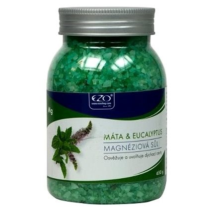 EZO Živá Magnéziová Sůl Máta & Eukalyptus 650 g - Sůl do koupele