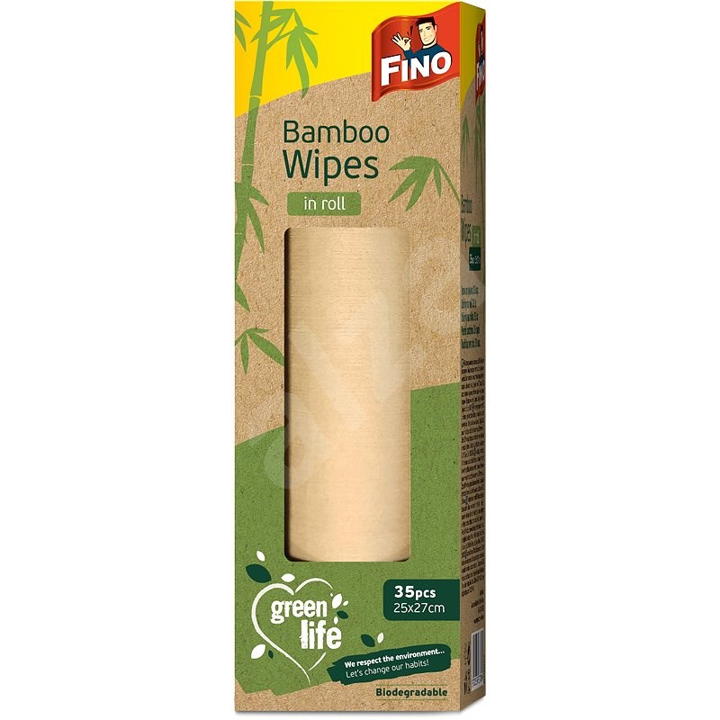 FINO Green Life kuchyňské utěrky na roli, bambus, 35 ks - Kuchyňské utěrky