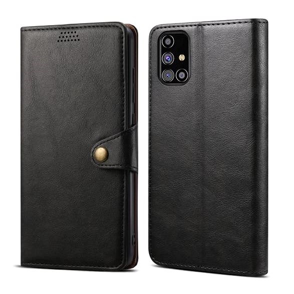 Lenuo Leather pro Samsung Galaxy M31s, černé - Pouzdro na mobil
