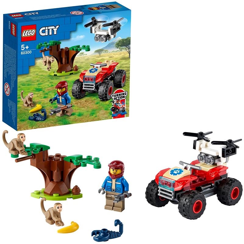 LEGO® City 60300 Záchranářská čtyřkolka do divočiny - LEGO stavebnice