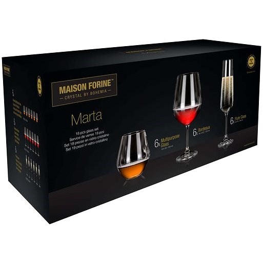 MAISON FORINE  MARTA, 18 ks, na víno - Sklenice na bílé víno