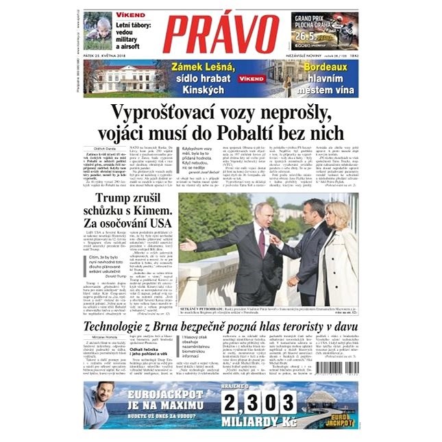 Právo - 25-05-2018 - Elektronické noviny