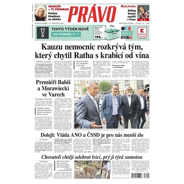 Právo - 07-07-2018 - Elektronické noviny