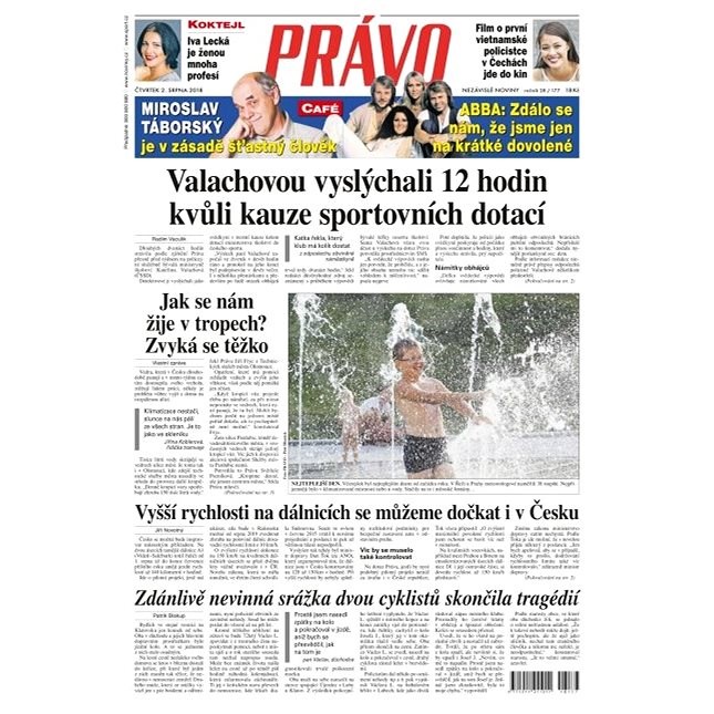 Právo - 02-08-2018 - Elektronické noviny