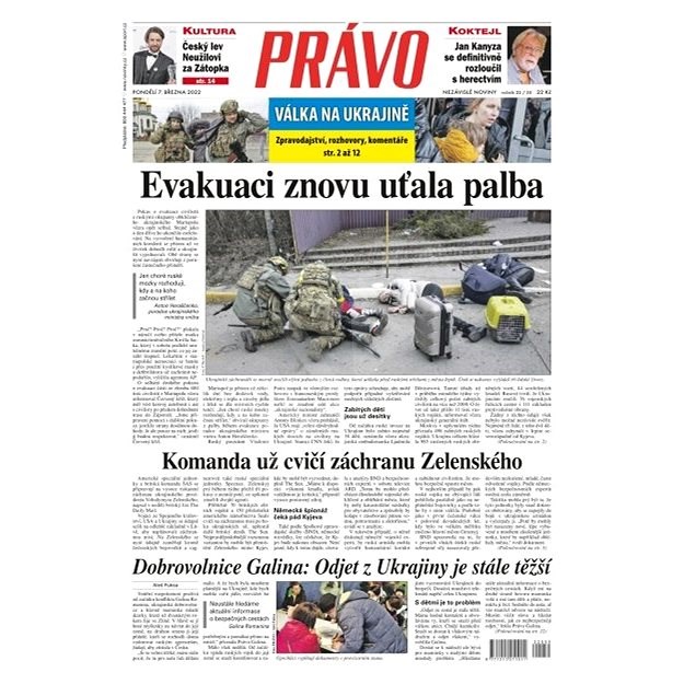 Právo - 07-03-2022 - Elektronické noviny