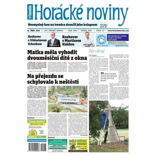 Horácké noviny - Čtvrtek 15.10.2020 č. 057 - Elektronické noviny