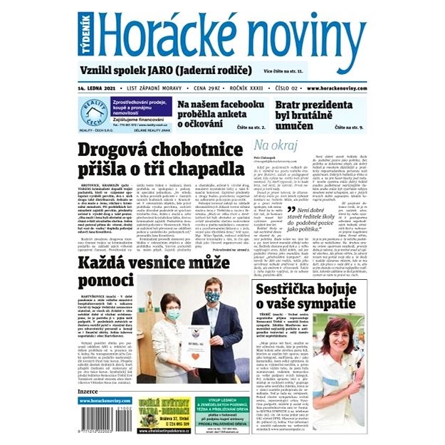 Horácké noviny - Čtvrtek 14.1.2021 č. 002 - Elektronické noviny