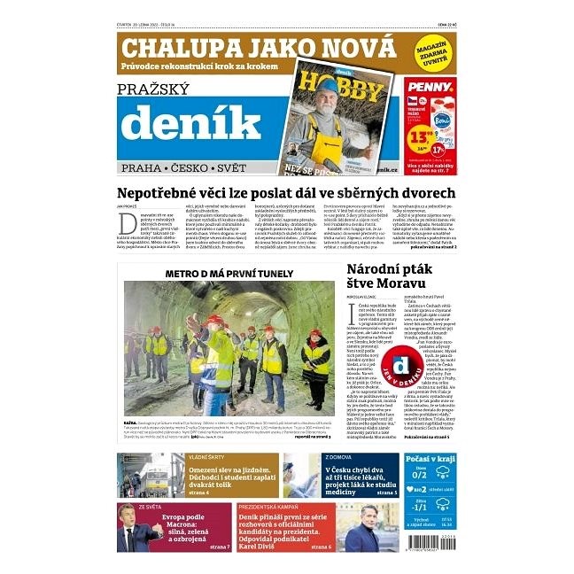 Pražský deník - 20.01.2022 - Elektronické noviny