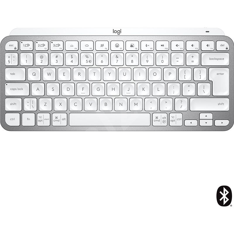 Logitech MX Keys Mini Minimalist Wireless Illuminated Keyboard, Pale Grey - US INTL - Klávesnice