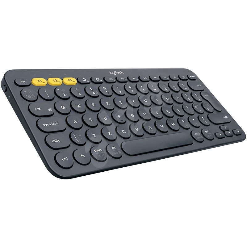 Logitech Bluetooth Multi-Device Keyboard K380, temně šedá - US INTL - Klávesnice
