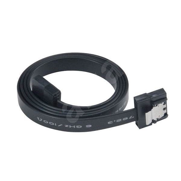 AKASA PROSLIM 50cm Straight Black - Datový kabel