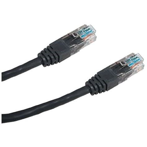 Datacom CAT5E UTP, 2m, černý - Síťový kabel