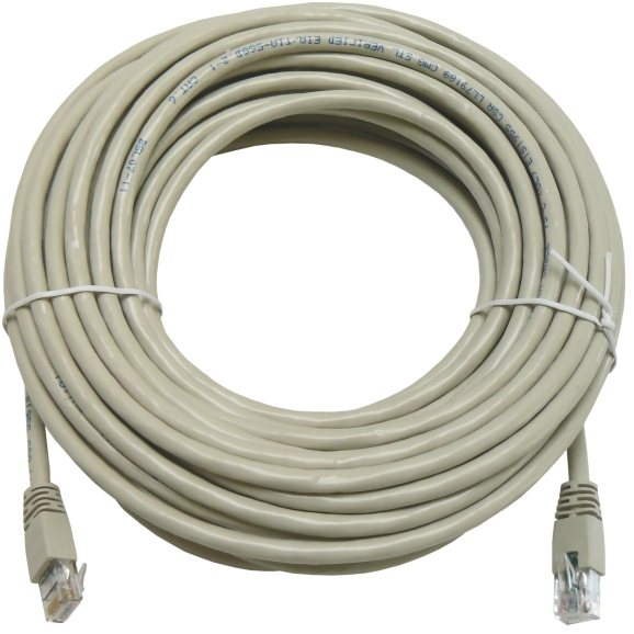 Datacom CAT6, UTP, 15m šedý - Síťový kabel