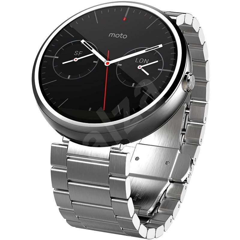 Motorola MOTO 360 SmartWatch Metallic Light Chrome - Chytré hodinky