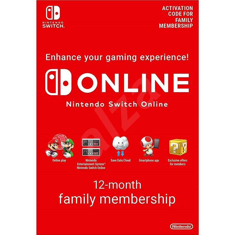 365 Days  Online Membership (Family) - Nintendo Switch Digital - Dobíjecí karta