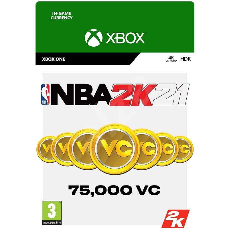 NBA 2K21: 75,000 VC - Xbox Digital - Herní doplněk