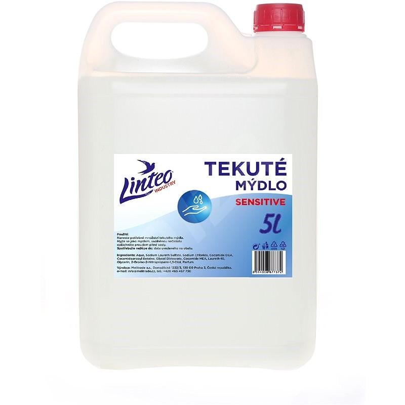 LINTEO SENSITIVE bílé 5 l - Tekuté mýdlo