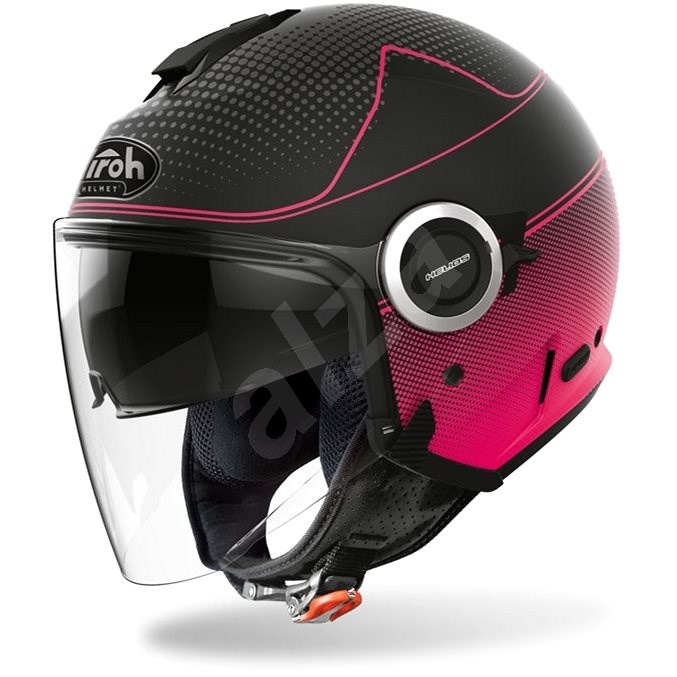 AIROH HELIOS MAP černá/růžová-matná MS - Helma na motorku