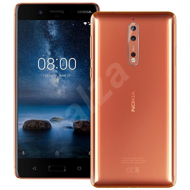 Nokia 8 Dual SIM Polished Copper - Mobilní telefon
