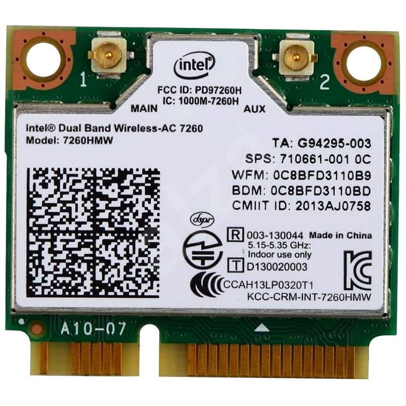 Intel Dual Band Wireless-AC 7260 - WiFi síťová karta