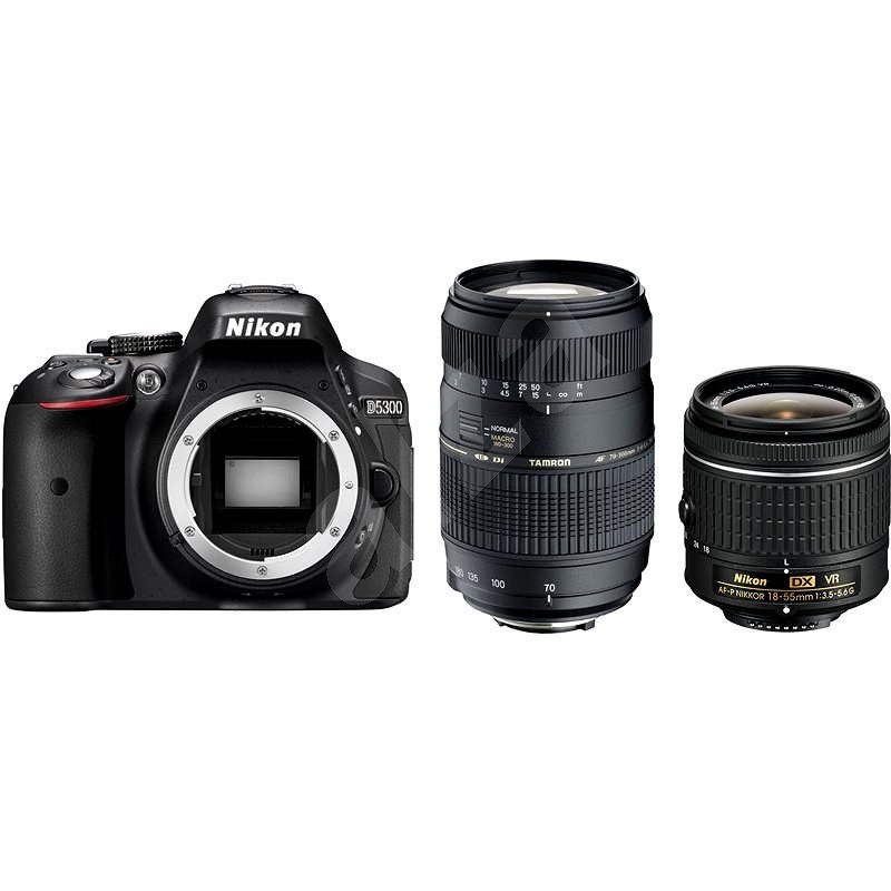 Nikon D5300 + Objektiv 18-55 AF-P VR + Tamron 70-300 Macro - Digitální zrcadlovka