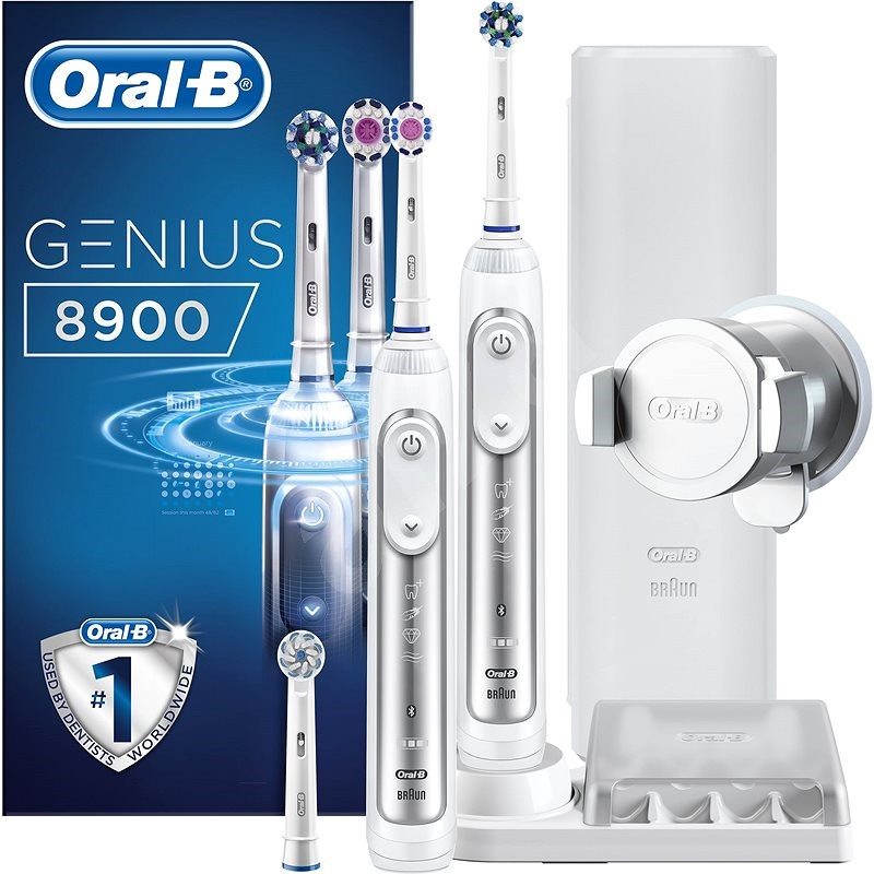 Oral-B Genius 8900 Cross Action + bonus rukojeť - Elektrický zubní kartáček