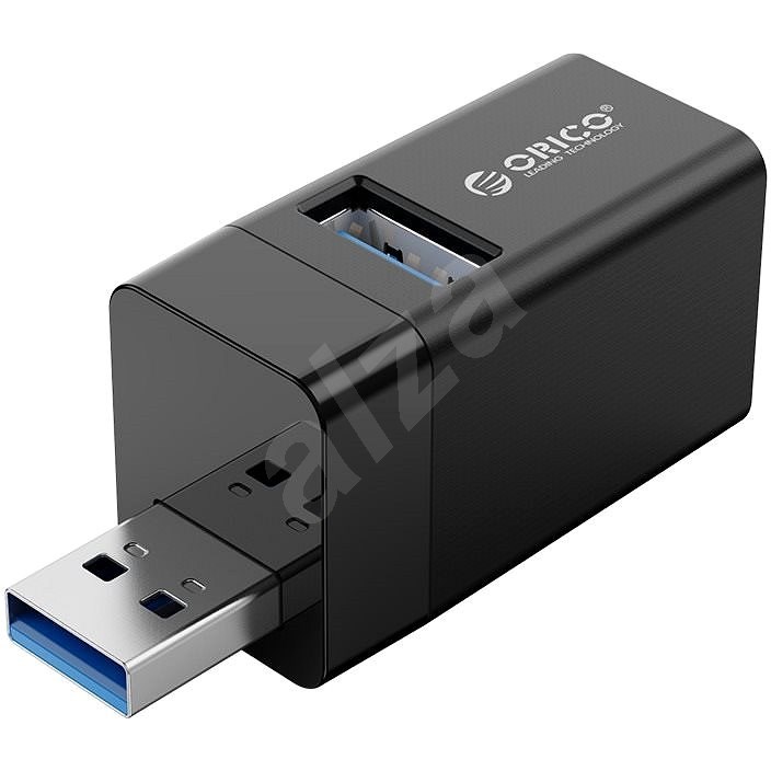 ORICO 3 IN 1 MINI USB HUB černý - USB Hub
