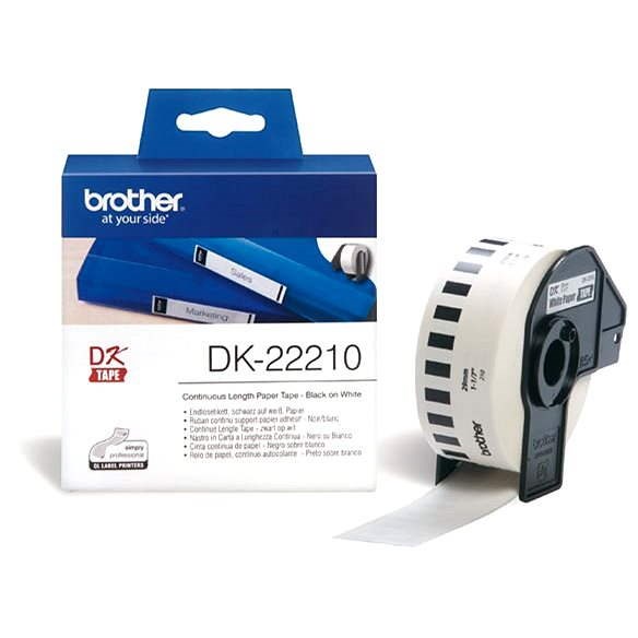 Brother DK 22210 - Papírové štítky