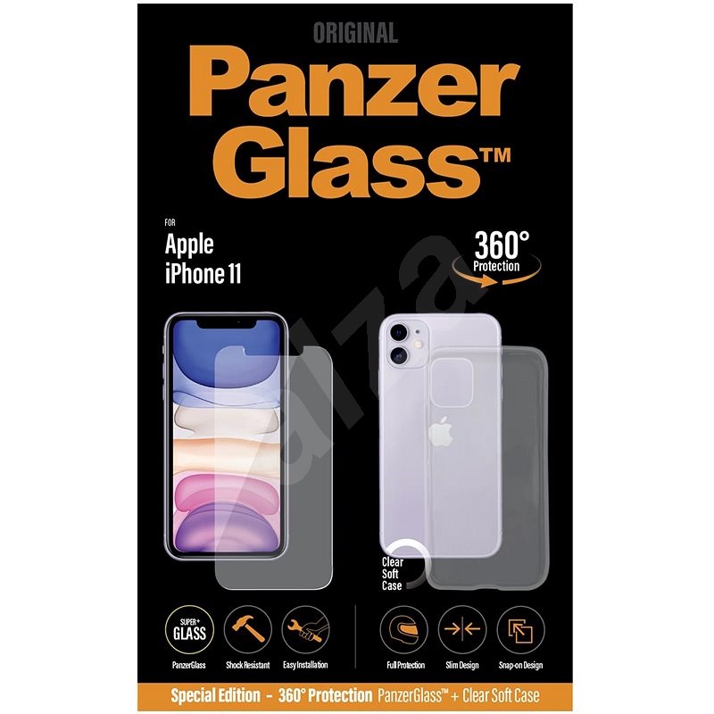 PanzerGlass Standard Bundle pro Apple iPhone 11 (Standard fit + Clear TPU Case) - Ochranné sklo