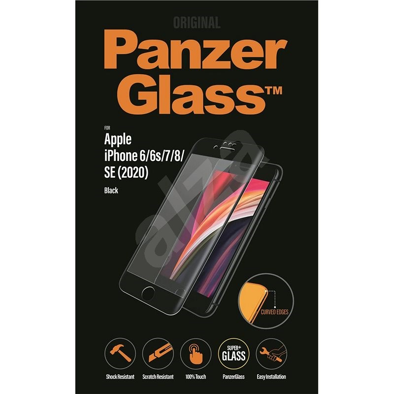 PanzerGlass Premium pro Apple iPhone 6/6s/7/8/SE 2020 černé - Ochranné sklo